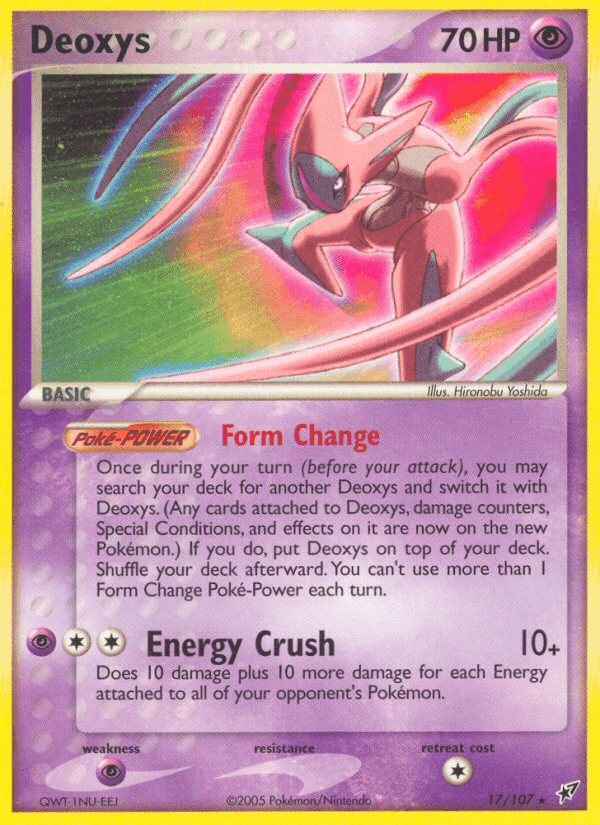 Deoxys, carta 17 de Deoxys