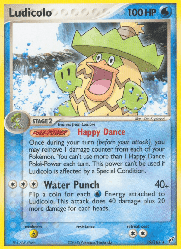 Ludicolo, carta 19 de Deoxys