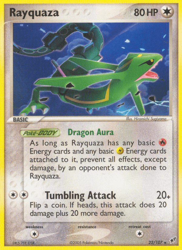 Rayquaza, carta 22 de Deoxys