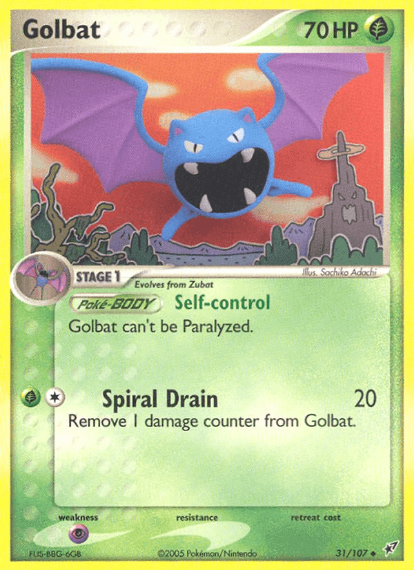 Golbat, carta 31 de Deoxys