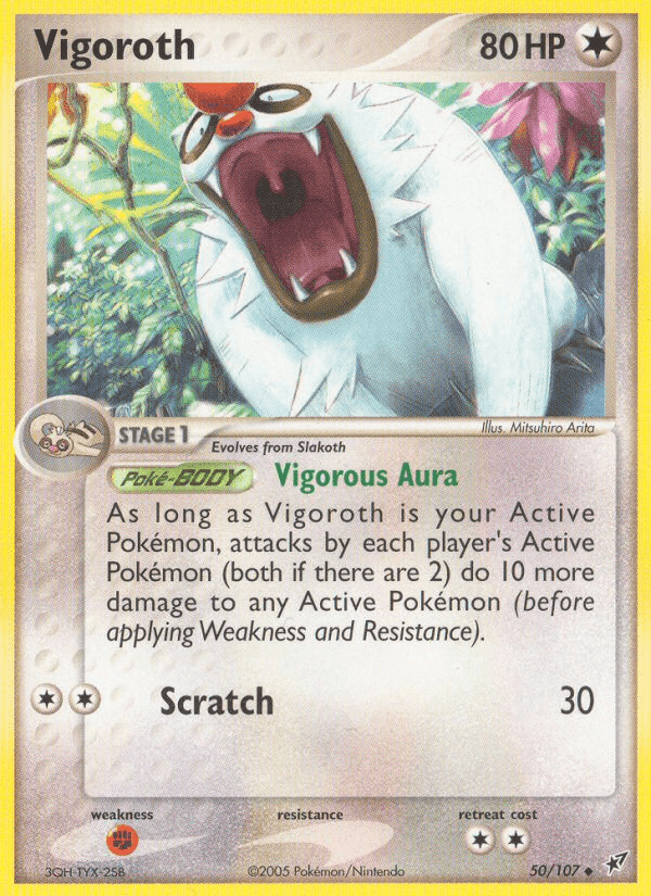 Vigoroth, carta 50 di EX Deoxys