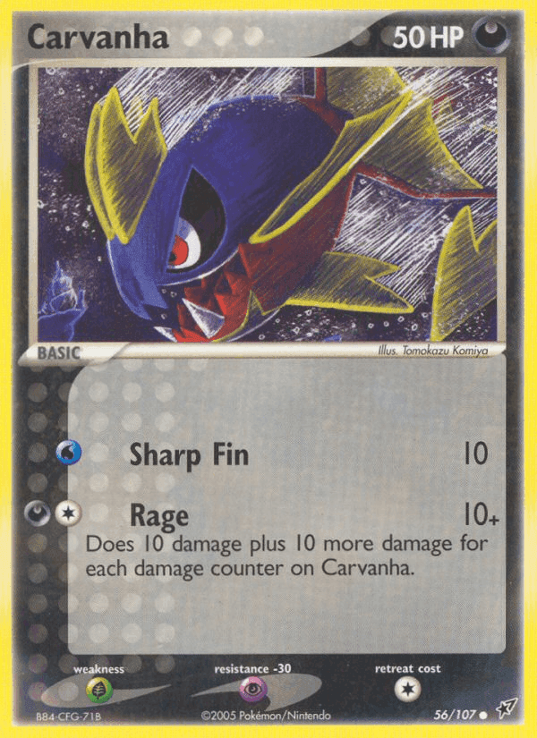 Carvanha, carta 56 de Deoxys