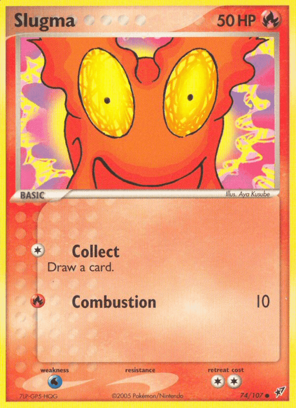 Slugma, card 74 from Deoxys
