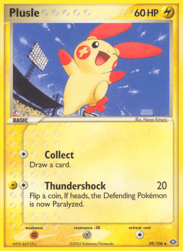 Plusle, carta 39 di EX Smeraldo