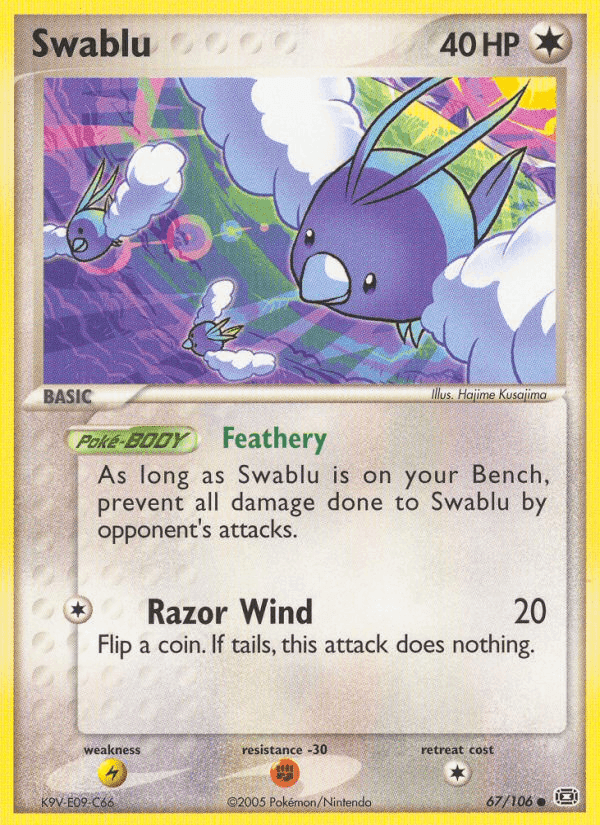 Swablu, card 67 from Emerald