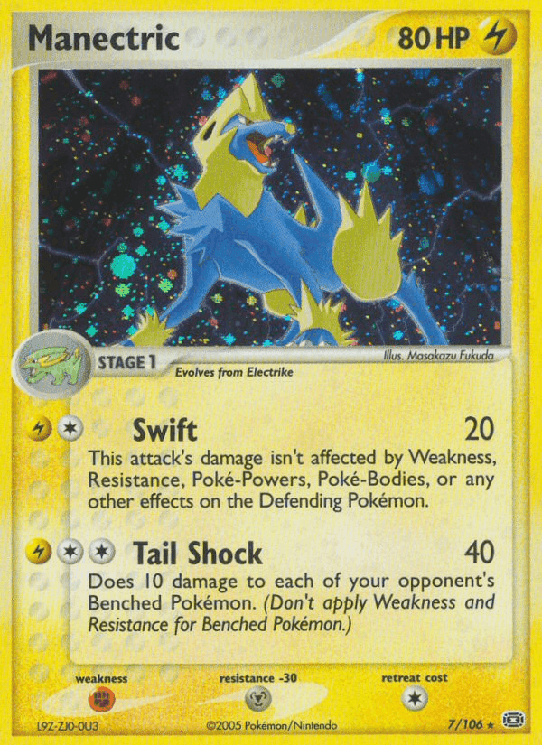 Manectric, carta 7 de Emerald