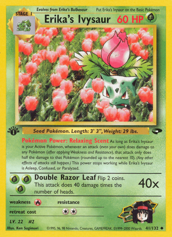Erika's Ivysaur, carta 41 de Gym Challenge