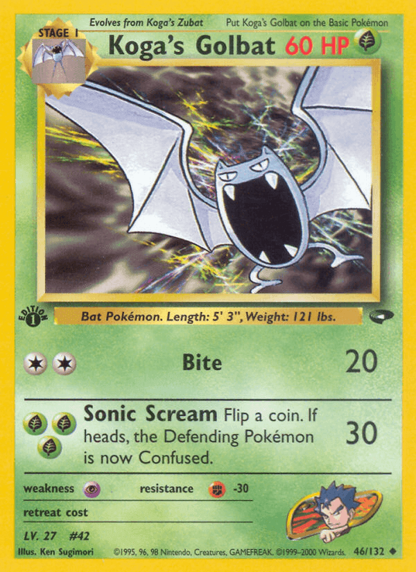 Koga's Golbat, carta 46 di Gym Challenge