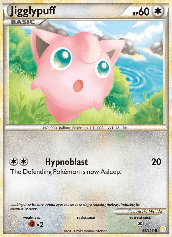Jigglypuff, carte 68 de HeartGold SoulSilver