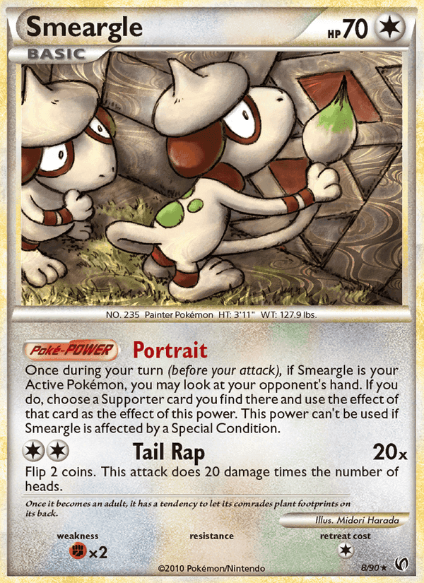 Smeargle, carta 8 de Undaunted