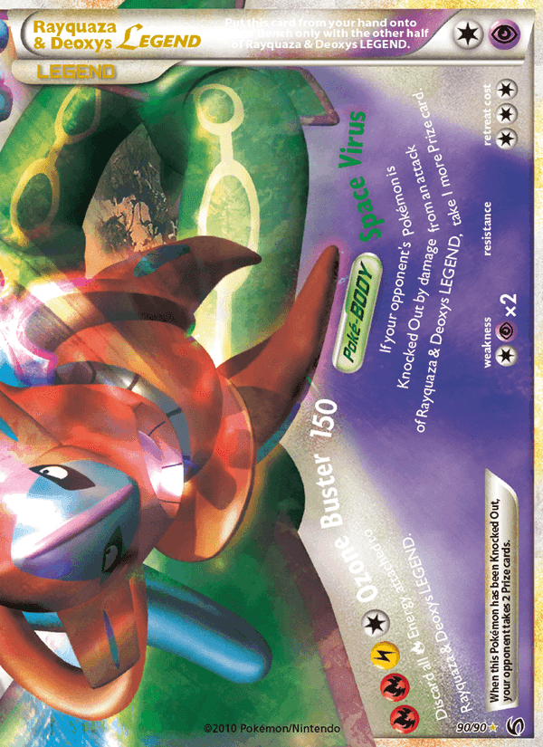 Rayquaza & Deoxys LEGEND, carta 90 de Undaunted