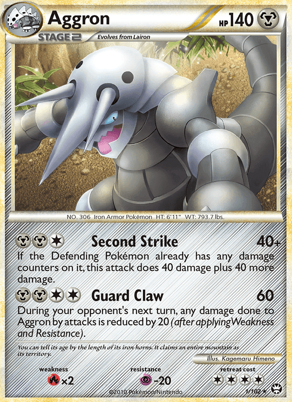 Aggron, carta 1 de Triumphant