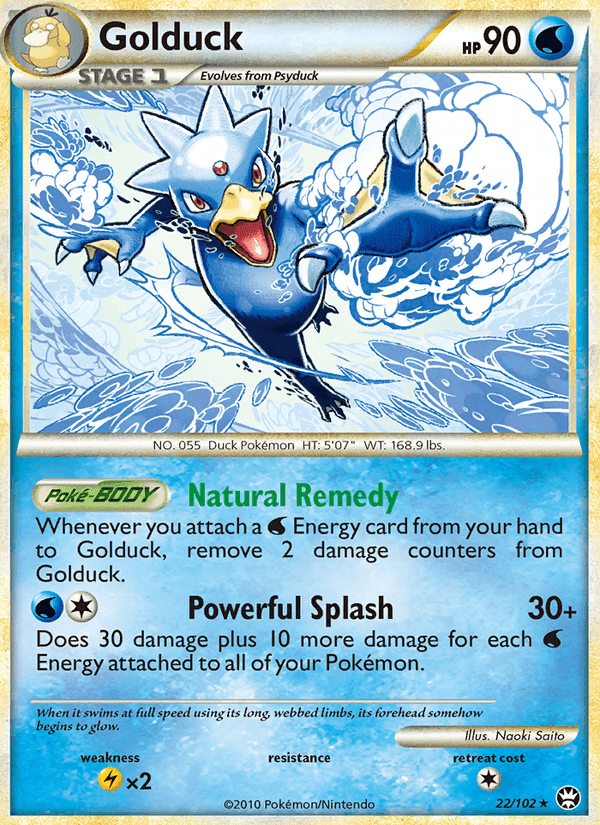 Golduck, carta 22 de Triumphant