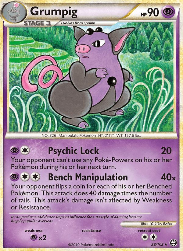 Grumpig, carta 23 de Triumphant