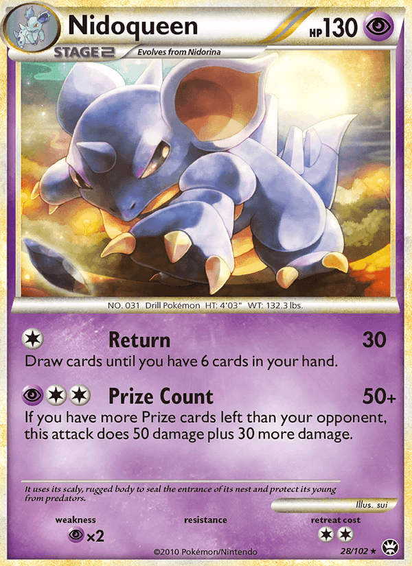 Nidoqueen, carta 28 de Triumphant