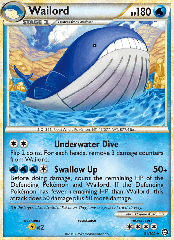 Wailord, carta 31 de Triumphant