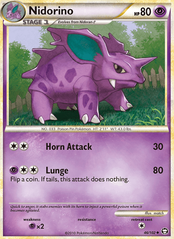 Nidorino, carta 46 de Triumphant
