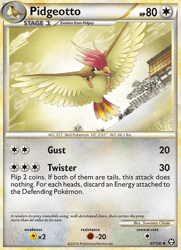 Pidgeotto, carta 47 de Triumphant