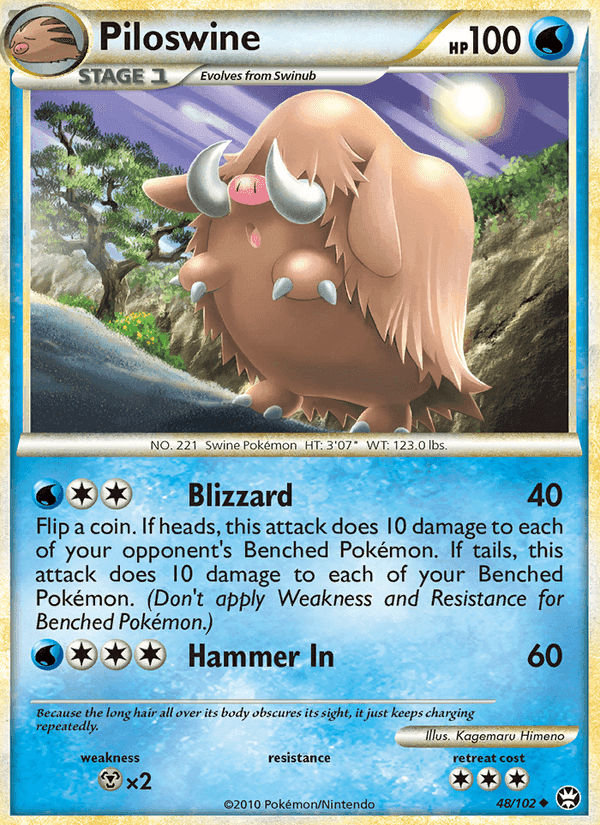 Piloswine, carta 48 de Triumphant