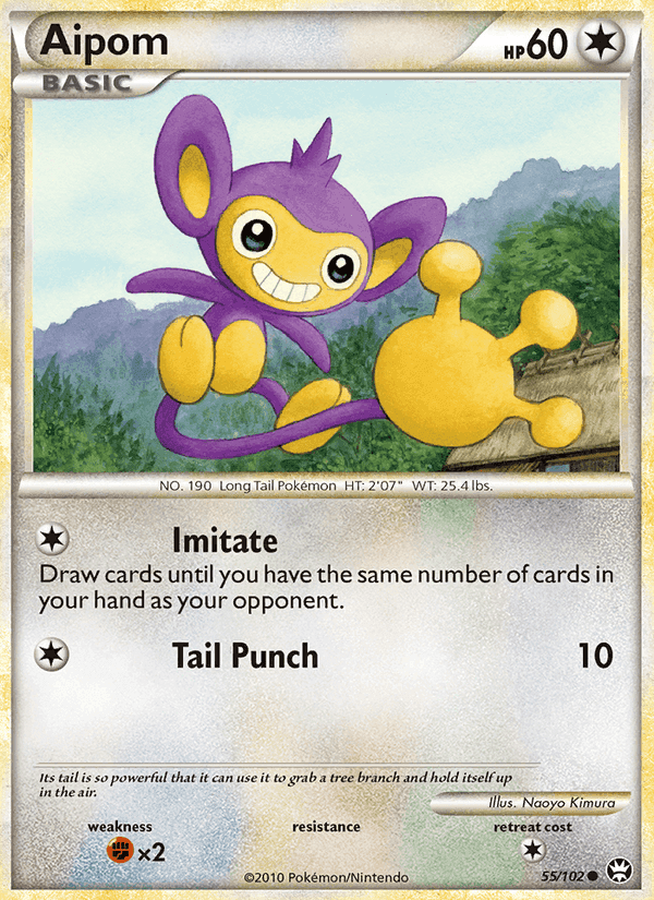 Aipom, carta 55 de Triumphant