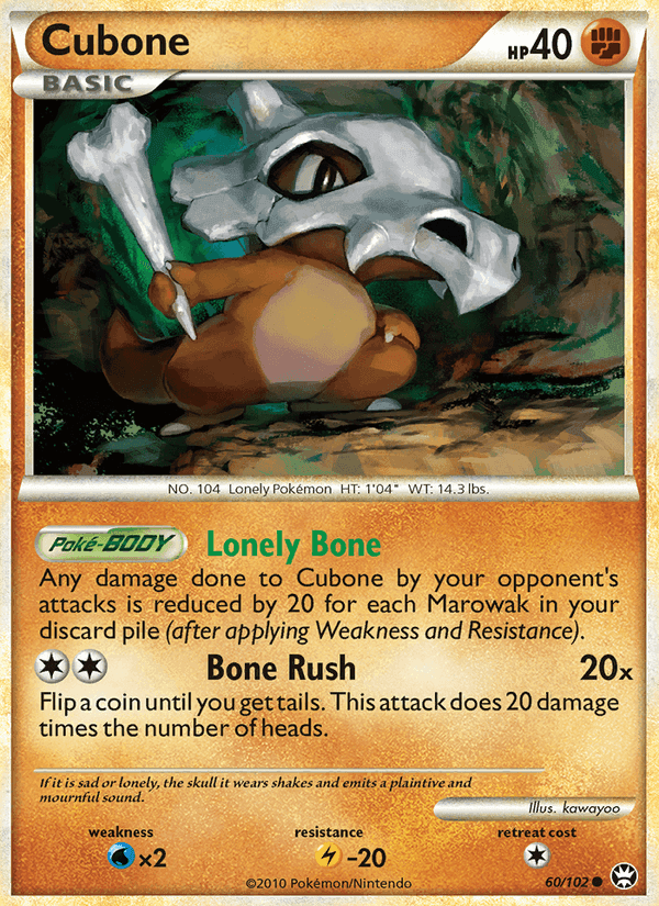 Cubone, carta 60 de Triumphant