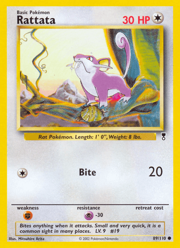Rattata, card 89 from Legendary Collection