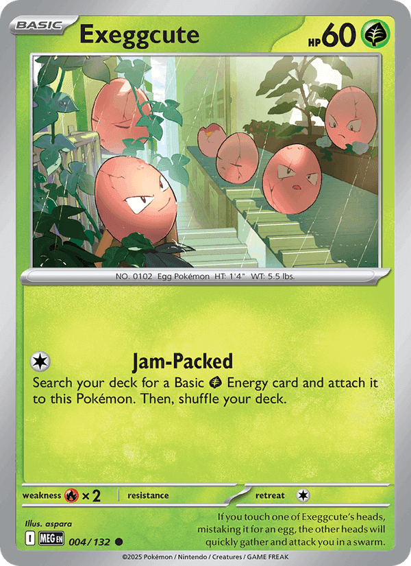Exeggcute, card 004 from Mega Evolution