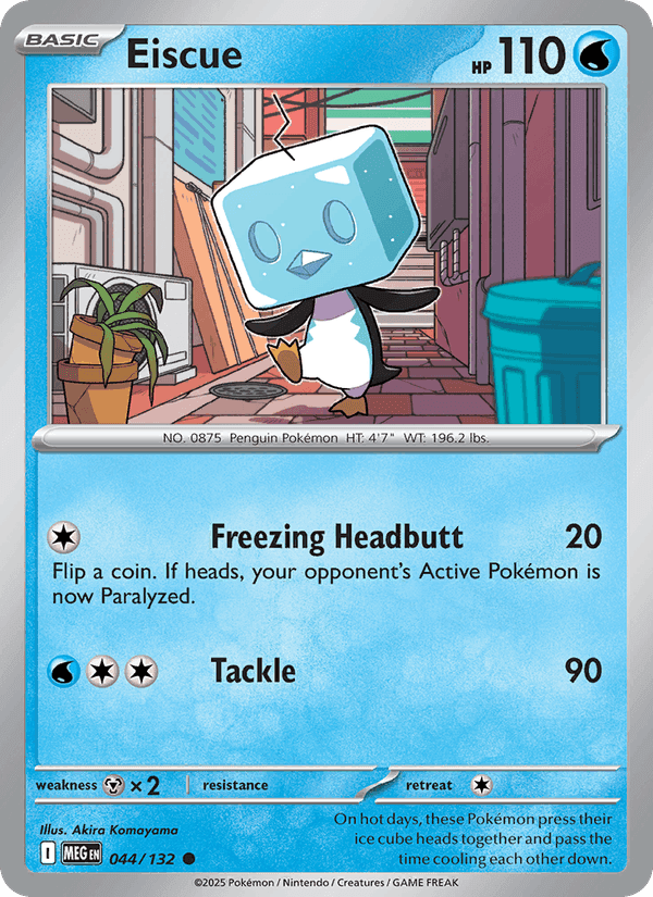 Eiscue, card 044 from Mega Evolution