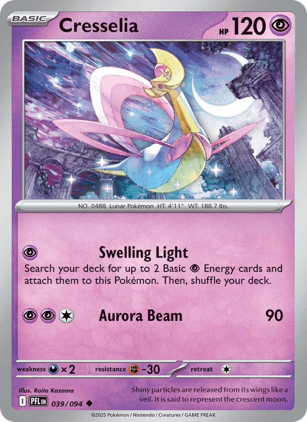 Cresselia, card 039 from Phantasmal Flames