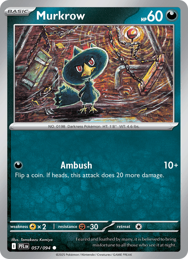 Murkrow, card 057 from Phantasmal Flames