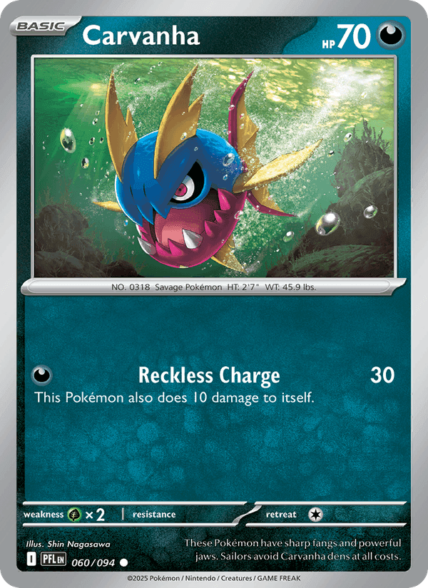 Carvanha, card 060 from Phantasmal Flames
