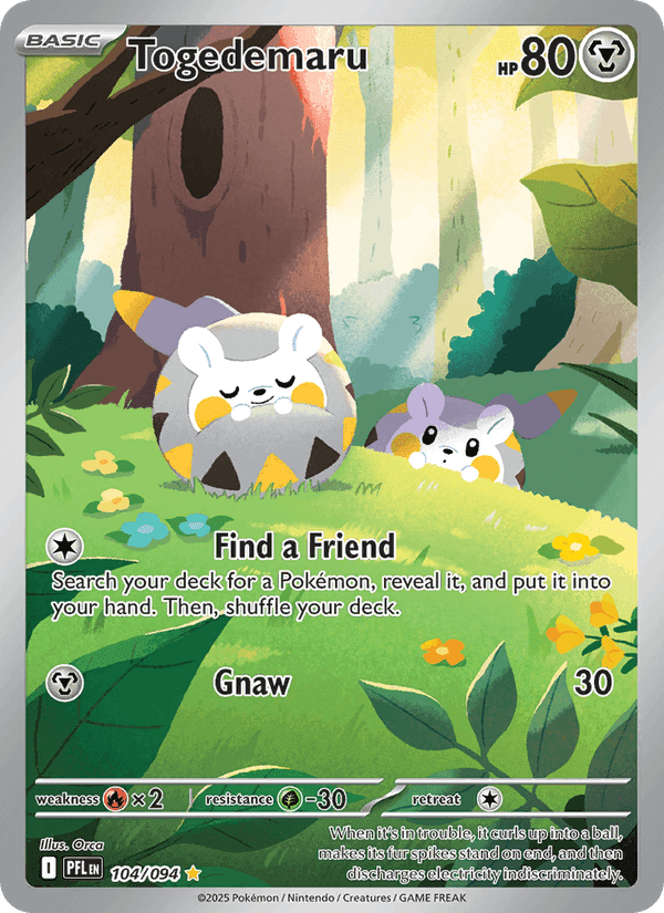 Togedemaru, card 104 from Phantasmal Flames