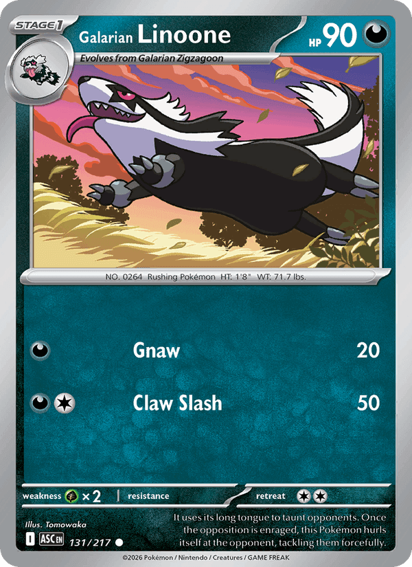 Galarian Linoone, carta 131 di Ascended Heroes