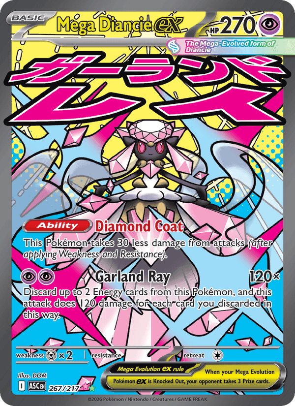 Mega Diancie ex, carta 267 de Ascended Heroes