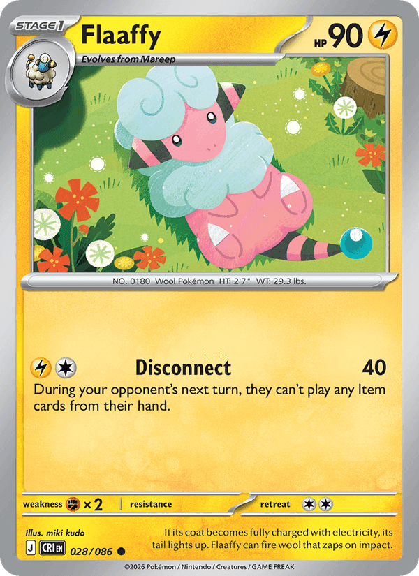 Flaaffy, card 028 from Chaos Rising