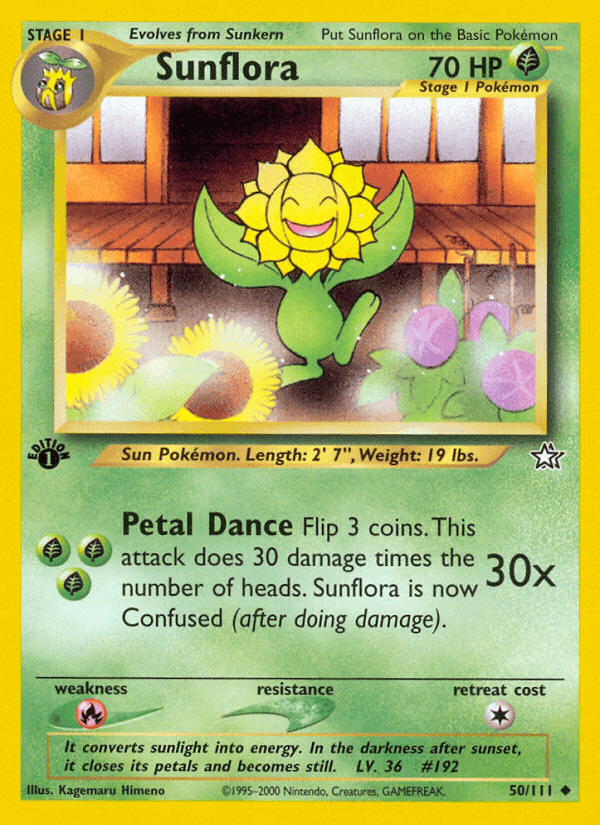 Sunflora, card 50 from Neo Genesis