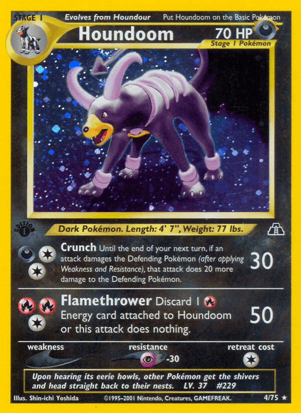 Houndoom, carta 4 de Neo Discovery