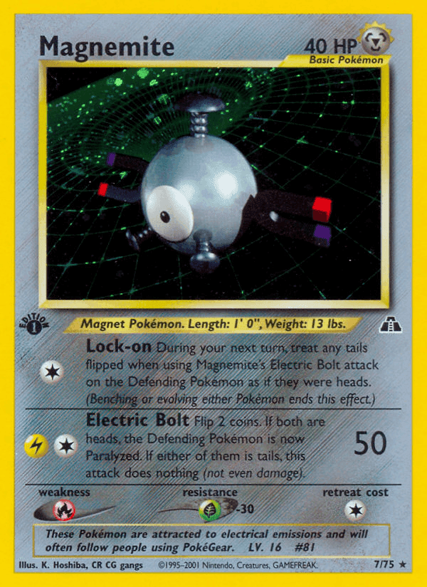 Magnemite, carta 7 de Neo Discovery