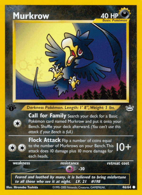 Murkrow, carta 46 di Neo Revelation