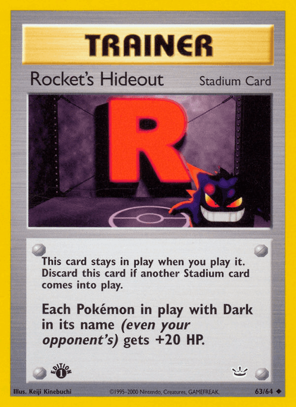 Rocket's Hideout, carta 63 di Neo Revelation