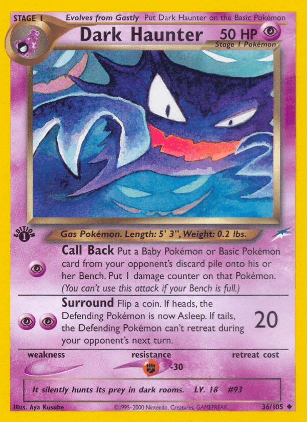 Dark Haunter, carta 36 di Neo Destiny