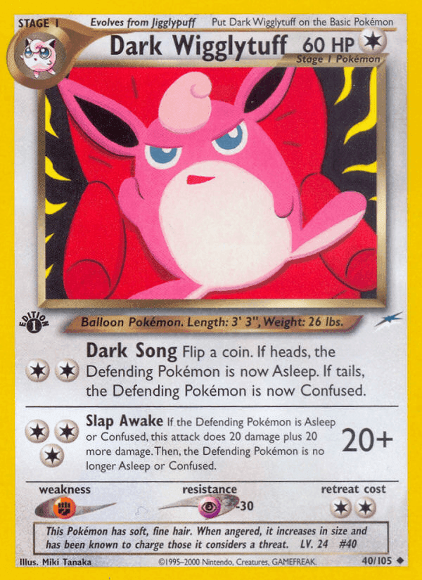 Dark Wigglytuff, carte 40 de Neo Destiny
