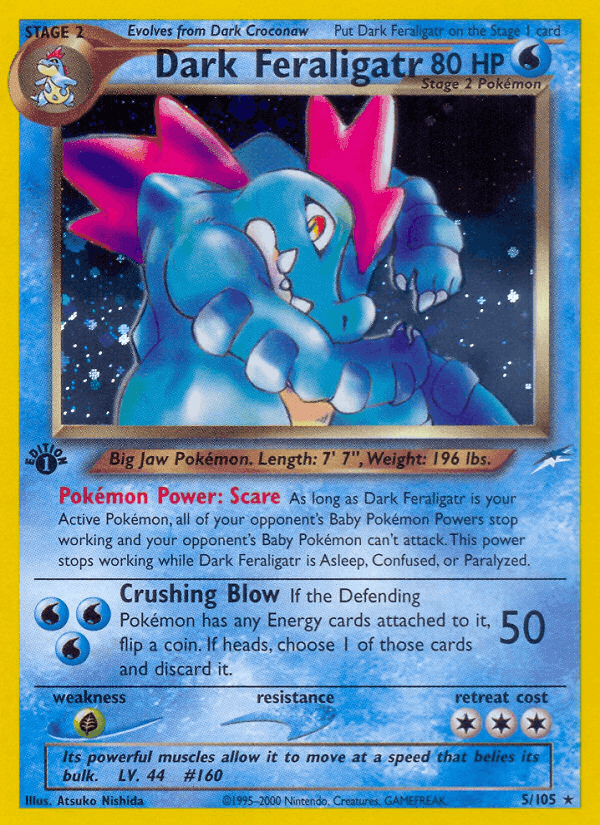 Dark Feraligatr, carta 5 de Neo Destiny