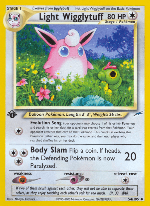 Light Wigglytuff, carta 54 de Neo Destiny