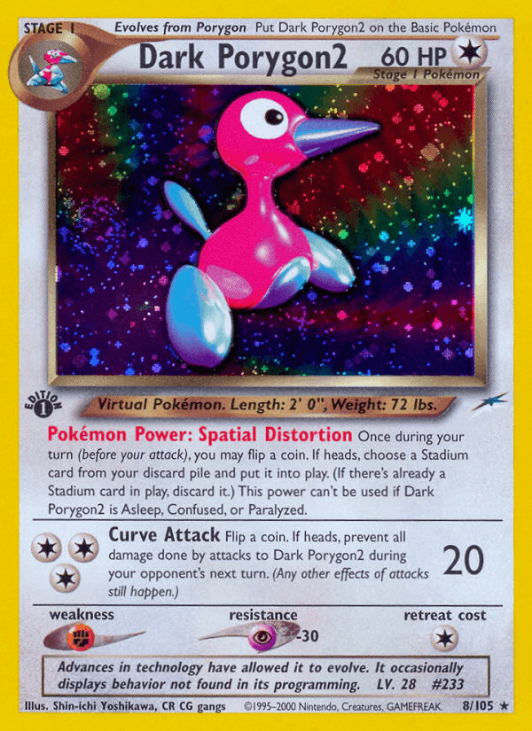 Dark Porygon2, carta 8 de Neo Destiny