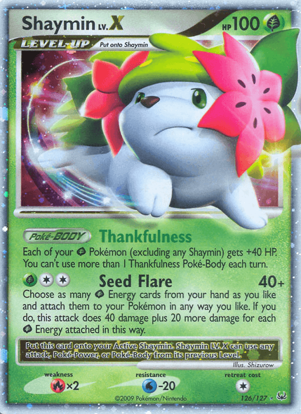 Shaymin LV.X, carta 126 di Platino
