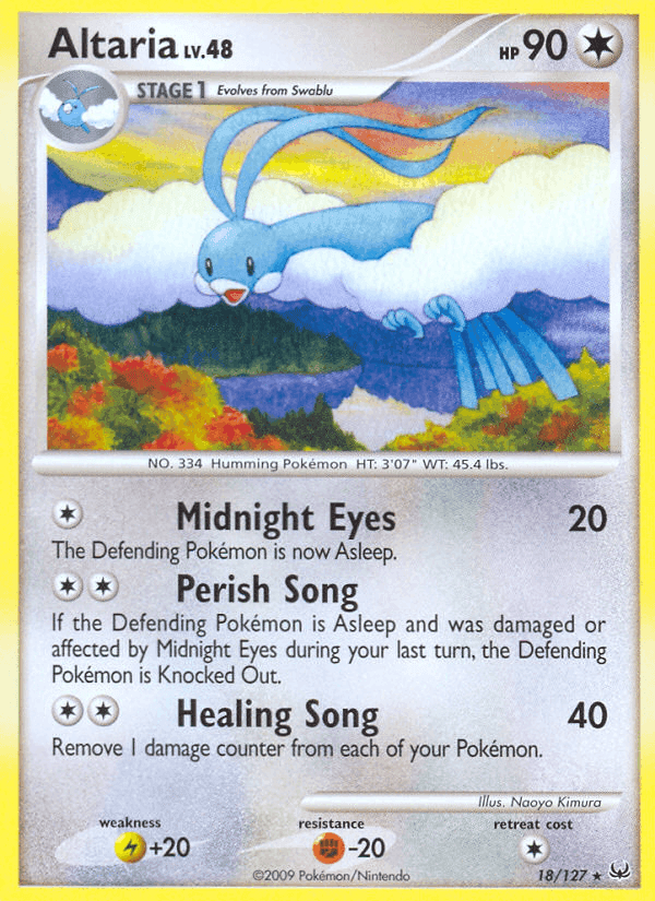 Altaria, carta 18 di Platino
