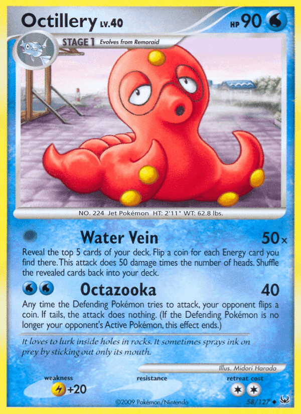 Octillery, carta 58 di Platino
