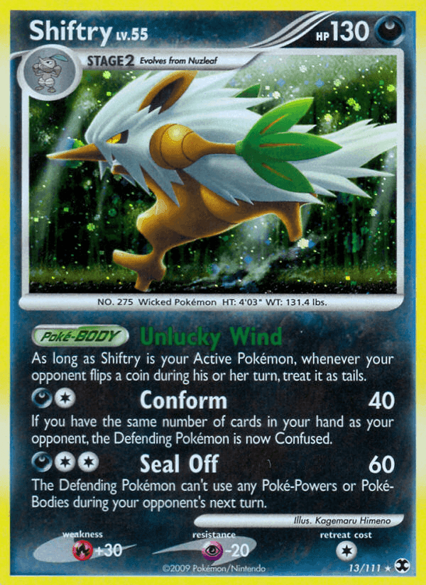Shiftry, carta 13 de Rising Rivals