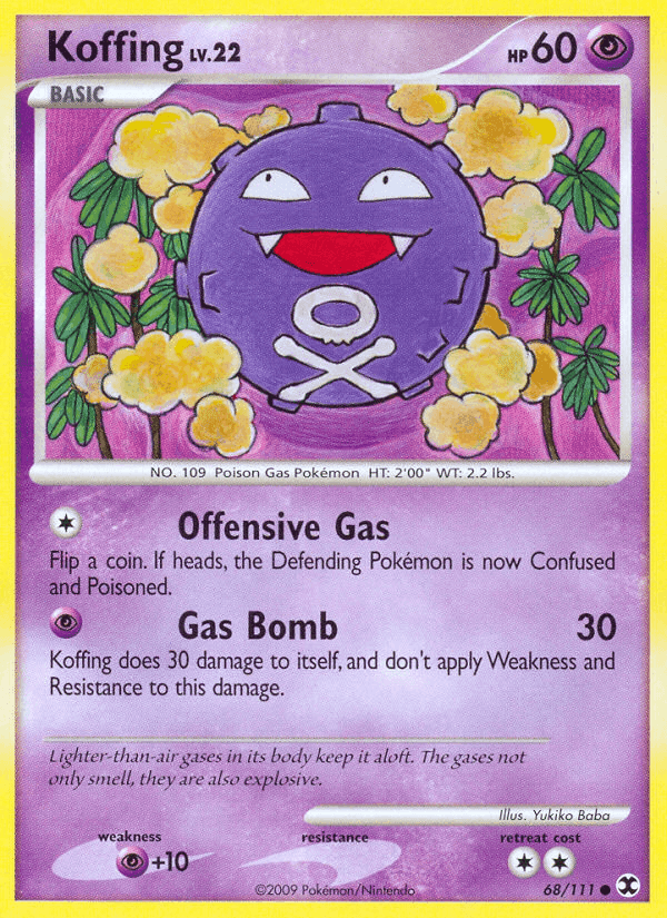 Koffing, card 68 from Rising Rivals